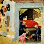 GELDER, Aert de Quaratesi Altarpiece: St. Nicholas and three poor maidens sg oil on canvas